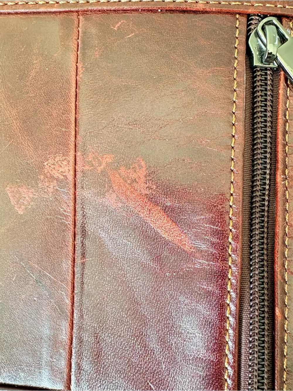 Meigardass Brown Leather Crossbody Travel Bag Sling Messenger Bag Men Women 9x6”